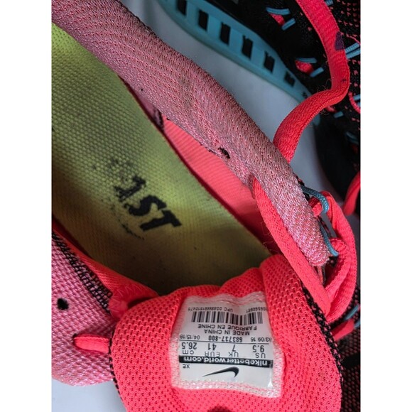 Nike Shoes Womens 9.5 Orange Air Zoom Structure 18 683737-800 Running Sneakers - Picture 6 of 7